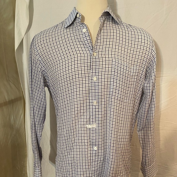 CANALI Men’s Long Sleeve Check Button Down Shirt Sz 16 1/2 - Picture 3 of 10